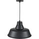 R Series 1 Light 17 inch Satin Black Indoor Pendant Ceiling Light